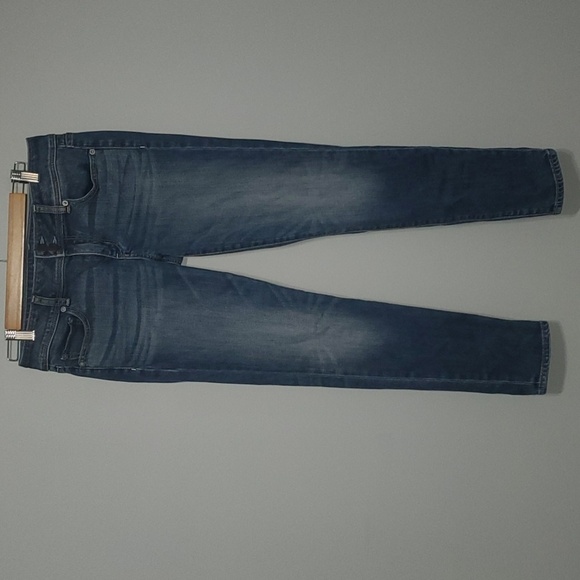 American Eagle Stretch Denim Jeans Womens Size 8 Blue Skinny Jean Double Button - Picture 1 of 15